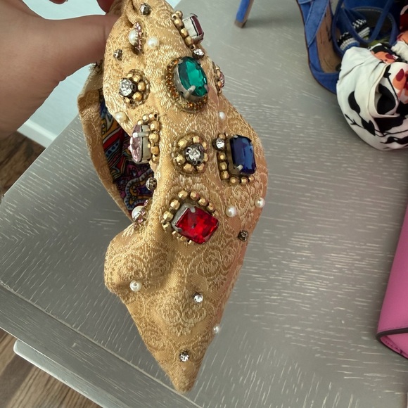 Namjosh Embellished Jewel Gold Headband - Picture 4 of 5